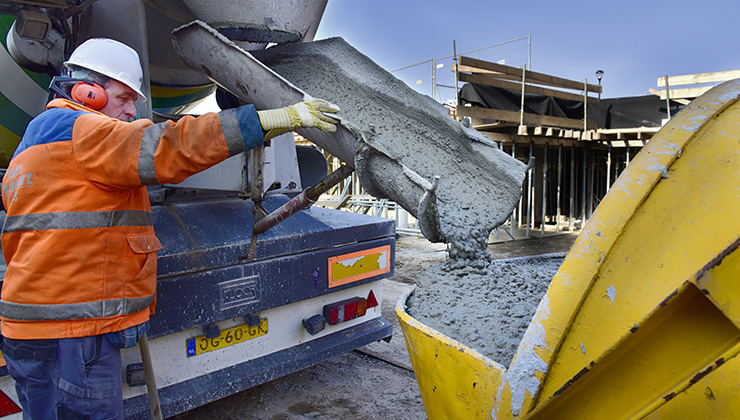 Man in de bouw promoblok