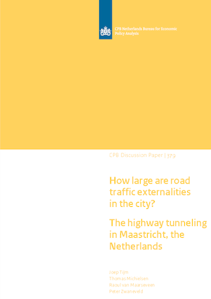 How large are road traffic externalities in the city? The highway tunneling in Maastricht, the Netherlands