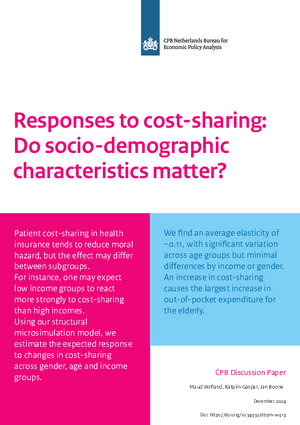 Responses to cost-sharing: do socio-demographic characteristics matter