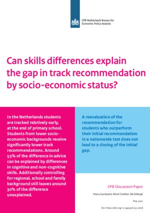 Can skill differences explain the gap in the track recommendation by socio-economic status