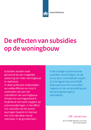 De effecten van subsidies op woningbouw