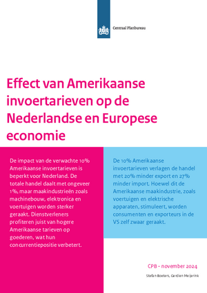 Effect van Amerikaanse invoertarieven op de Nederlandse en Europese economie