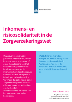 Inkomens- en risicosolidariteit in de Zorgverzekeringswet