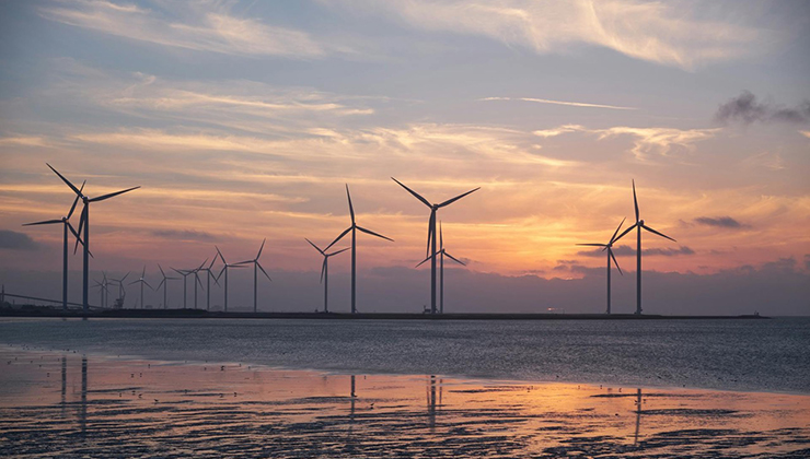 Windmolens op zee