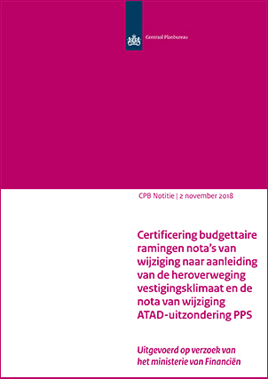 Certificering budgettaire ramingen nota’s van wijziging najaar 2018