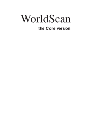 WorldScan; the core version.